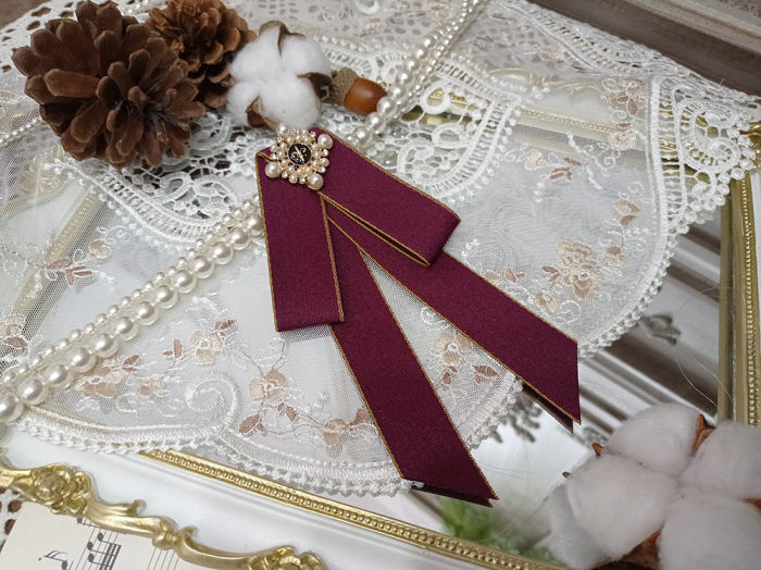 Miss Point Rose Humanoid~ Lolita Brooch -Ready Made