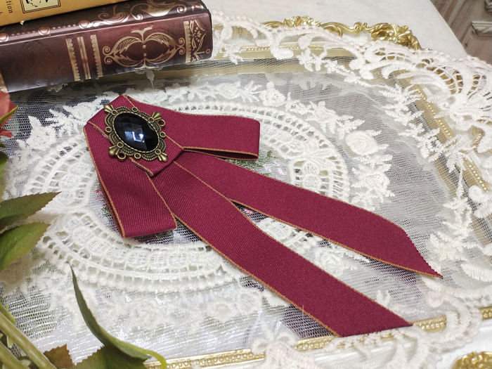 Miss Point Rose Humanoid~ Lolita Brooch -Ready Made