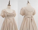 Miss Point the Sunset Floating Embroidery Empire High Waist Dress