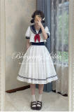 Beleganty Fashion Lolita Sea and Wind Navy Lolita Skirt and Top