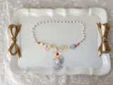 Ribbon Kitten Sweet Print Cake Hat Lolita Accessories