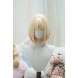 Sweetheart Bobo Cut Lolita Wig and Double Bun Hairstyle