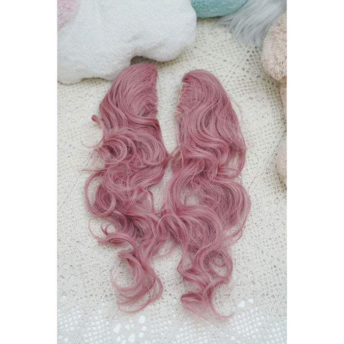 Yuchashui Retro Sweetheart Bobo Cut Lolita Wig and Curls Double Ponytails