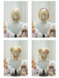 Sweetheart Bobo Cut Lolita Wig and Double Bun Hairstyle