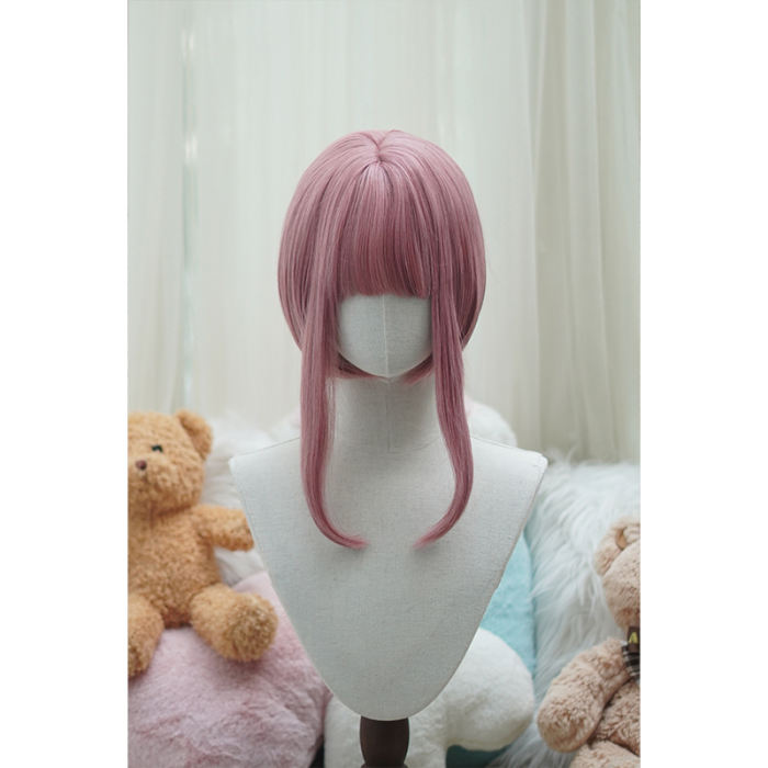 Yuchashui Retro Sweetheart Bobo Cut Lolita Wig and Curls Double Ponytails