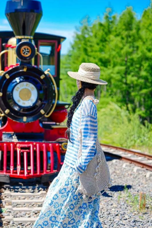 Bring Dreams Travel Poppy Flowers Skirt Mori Kei Clothing