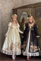 Miss Point Sunset Retro Style Regency Era Dress