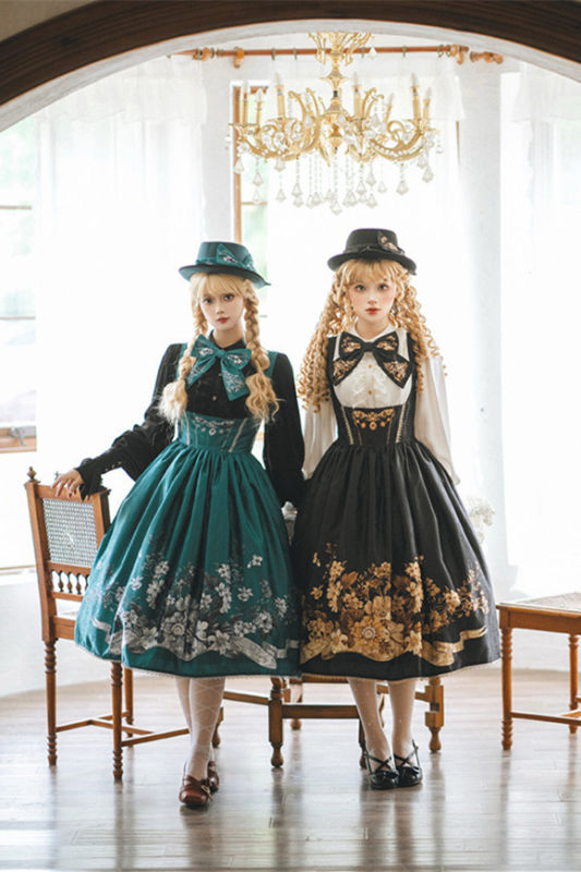 Miss Point Sunset Retro Style Corset Lolita Dress and Blouse