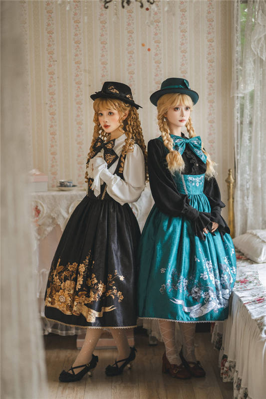 Miss Point Sunset Retro Style Corset Lolita Dress and Blouse