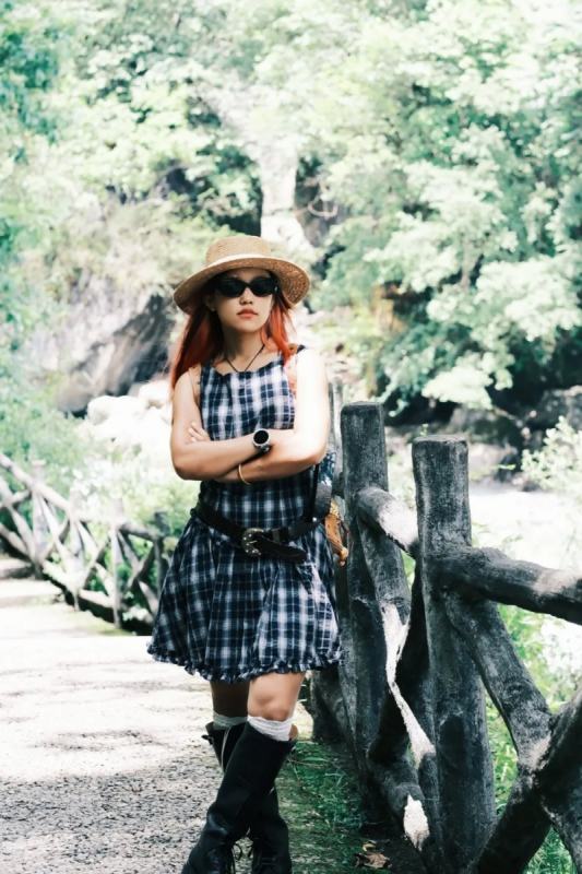 Bring Dreams Travel Retro Plaid Blue Dress Mori Kei Clothing