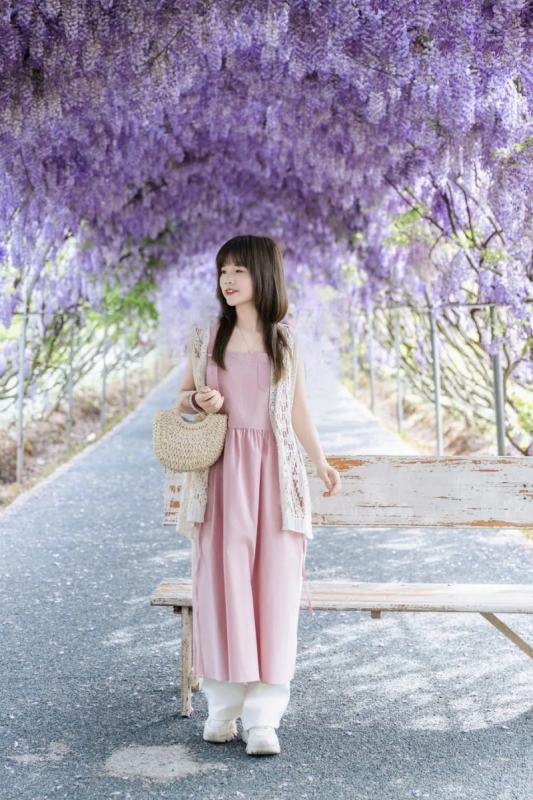 Bring Dreams Loose Pink Vest Dress Mori Kei Outfits