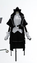 Princess Chronicles Black Cat Techwear Coat, Top and Short Pants Ouji Fashion
