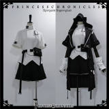 Princess Chronicles Black Cat Techwear Coat, Top and Short Pants Ouji Fashion