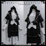 Princess Chronicles Black Cat Techwear Coat, Top and Short Pants Ouji Fashion