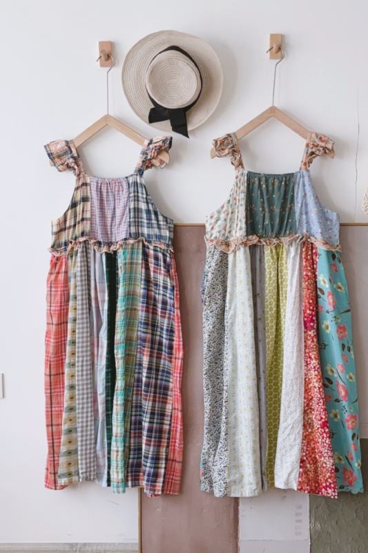 Travel Flowers Plaid Sleeveless Dress Mori Kei Clothing