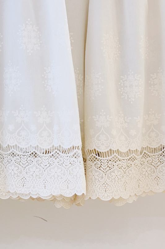 Artsy Hollowed Out Wide Leg Pants White Mori Kei Outfits