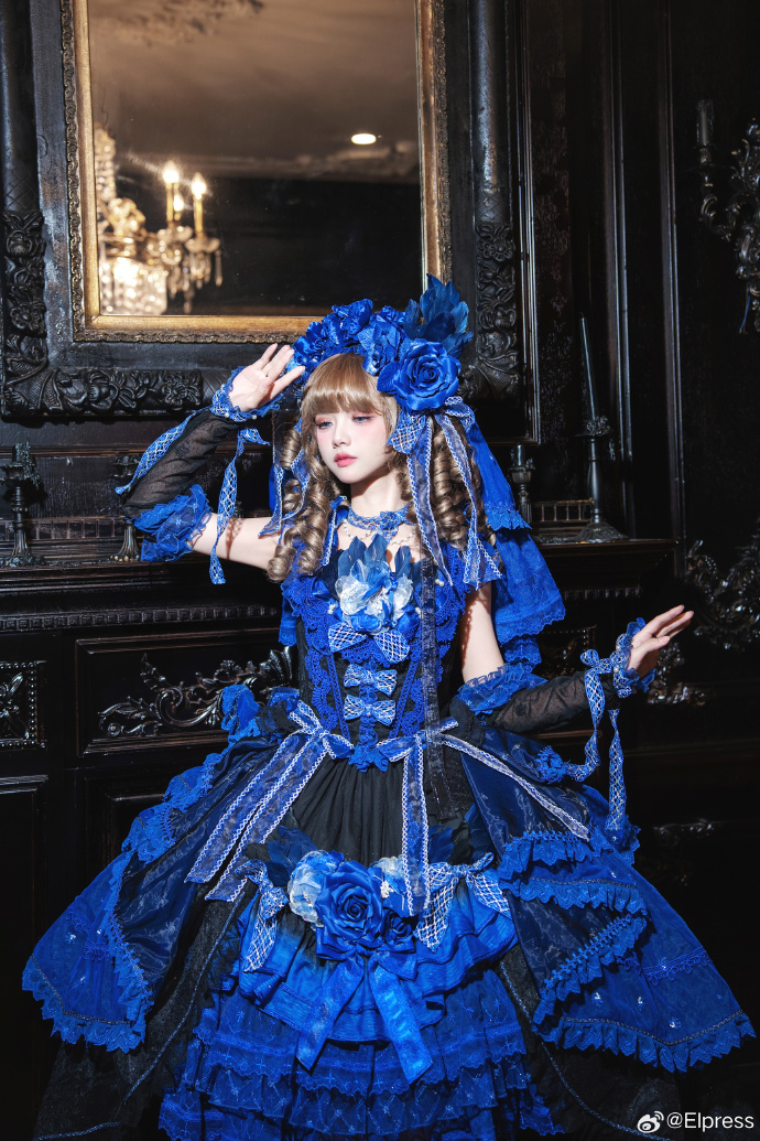 Elpress L ~Princess Rose of Snow Country Lolita JSK,Sweet Lolita