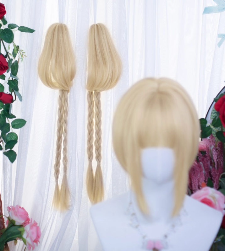 Dalao Home Short Wig and Ponytail Claw Clips