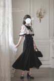 Hutaomu Chizuru Japanese Fishtail Skirt Black Jirai Kei Clothes