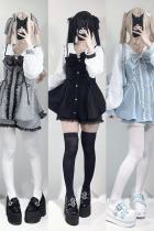 Longing Letter Japanese Set Blue Jirai Kei Clothes