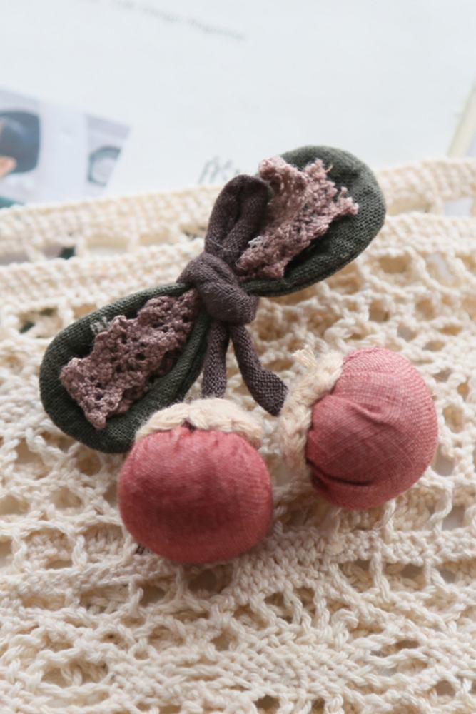 Fresh Nature Cherry Strawberry Brooch Accessories