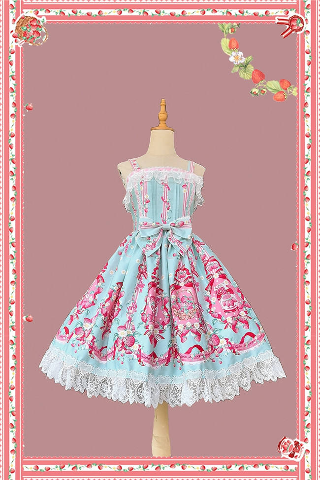 Infanta the Strawberry Kitchen Maid Strawberry Lolita Dress