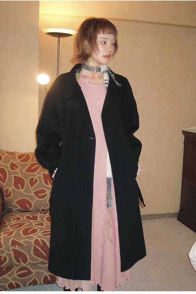 Annie Romance Round Neck High Elasticity Dress Blue Modern Clothes