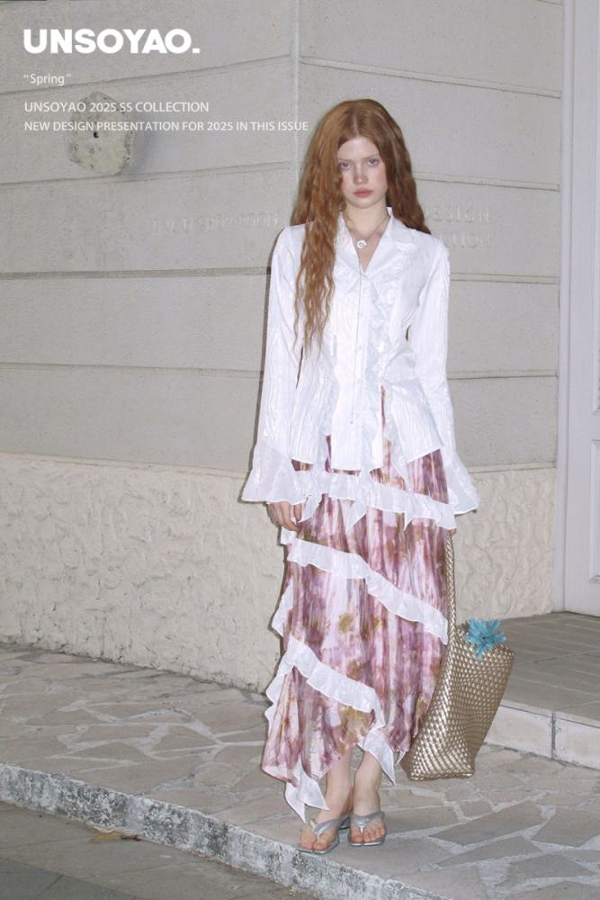 The Free Me Lacework Blouse Sunset Skirt Mori Kei Outfits