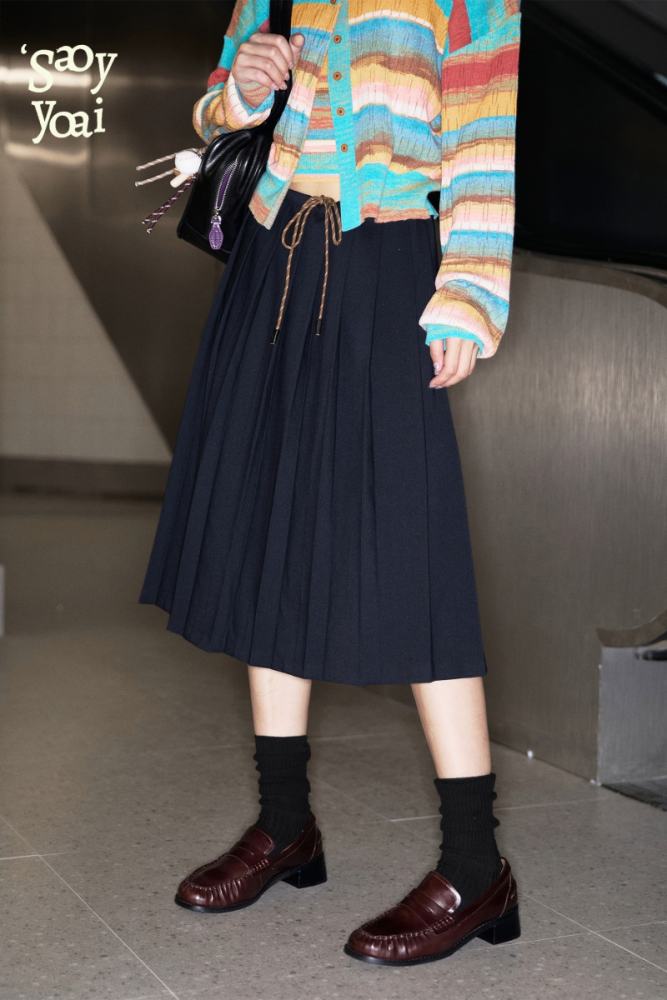 Rainbow Melody Hollowed Cardigan Modern Outfits