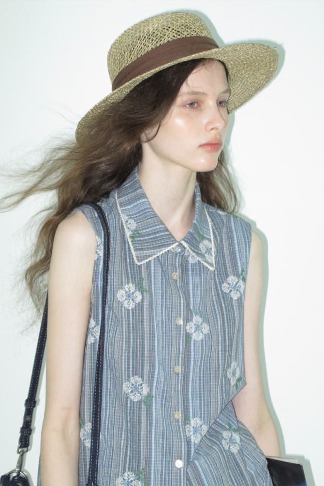 Retro Embroidered Flower Bud Skirt Modern Clothing