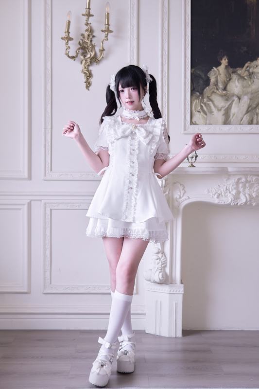 NoGenki The Waltz Japanese Lace Set White Jirai Kei Clothes