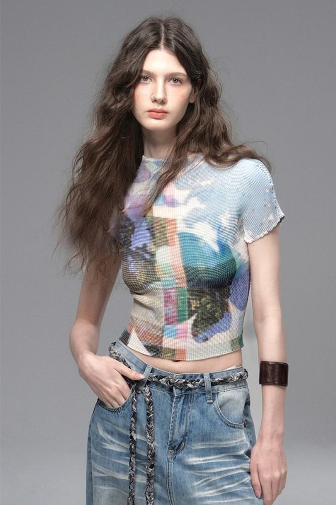 Nomadic Star High Elasticity Top Retro Khaki Skirt Mori Kei Outfits