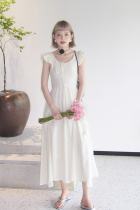 Apricot Rain Retro Rose Milk Apricot Dress Mori Kei Clothing