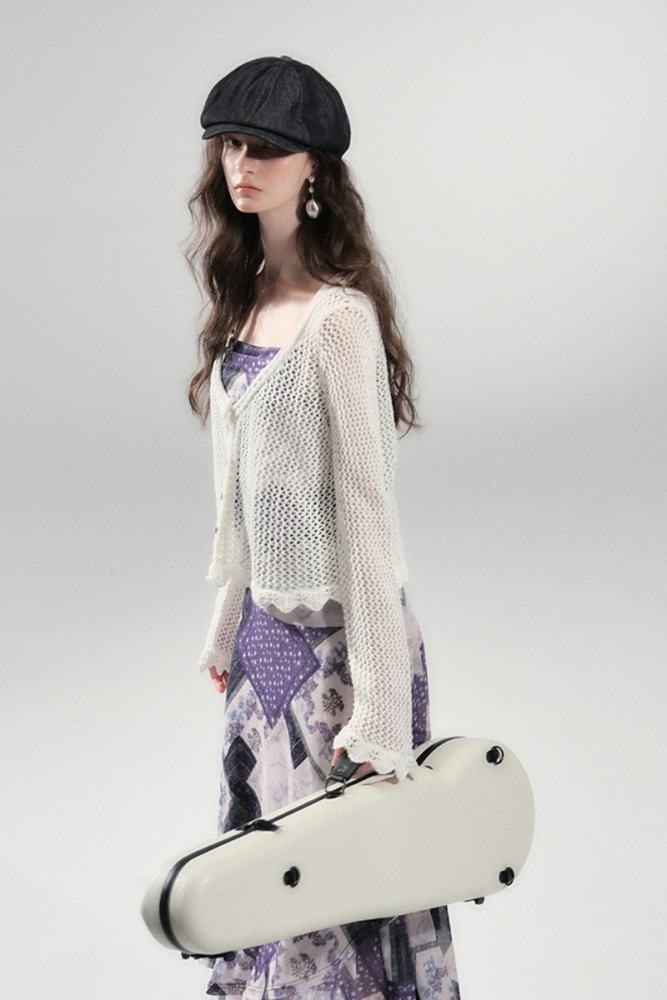 Wind Chimes Summer Hollowed Black Cardigan Mori Kei Clothing