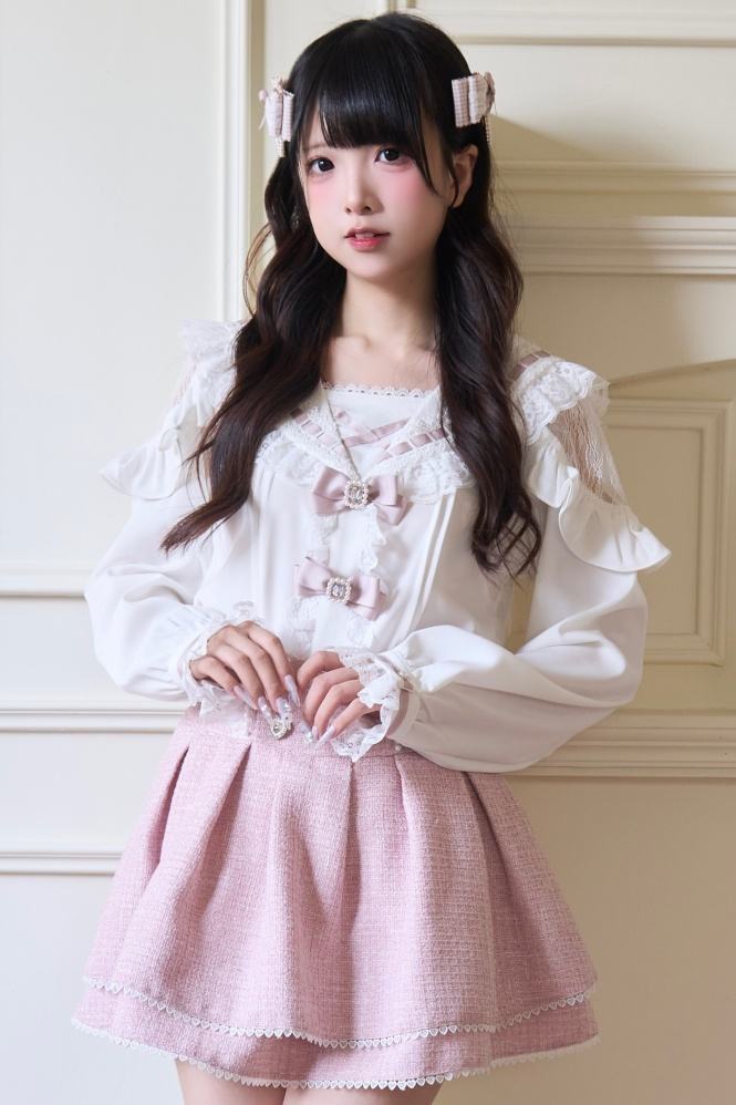 NoGenki Original Japanese Sailor Collar Lolita Blouse Jirai Kei Clothes