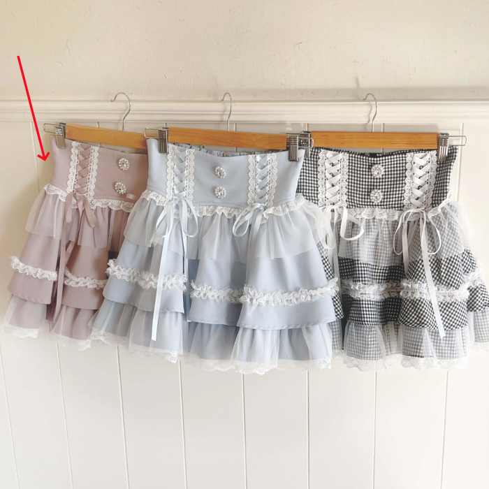 NoGenki The Wings Sweet Japanese Blue Skirt Jirai Kei Clothes
