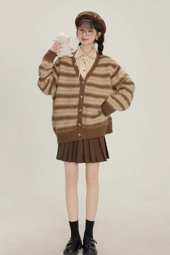 Floating Clouds Retro Drawstring Blouse Apricot Mori Kei Clothes