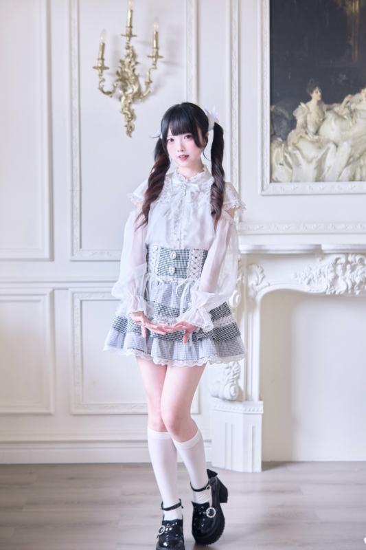 NoGenki The Wings Sweet Japanese Blue Skirt Jirai Kei Clothes