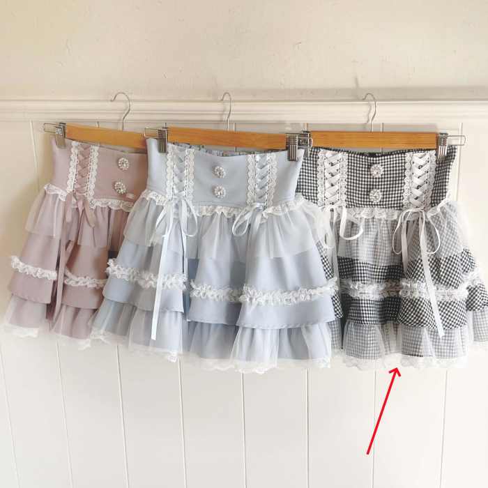 NoGenki The Wings Sweet Japanese Blue Skirt Jirai Kei Clothes