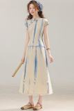 Ink Rain Hanfu Style Halo Dying Dress Mori Kei Outfits