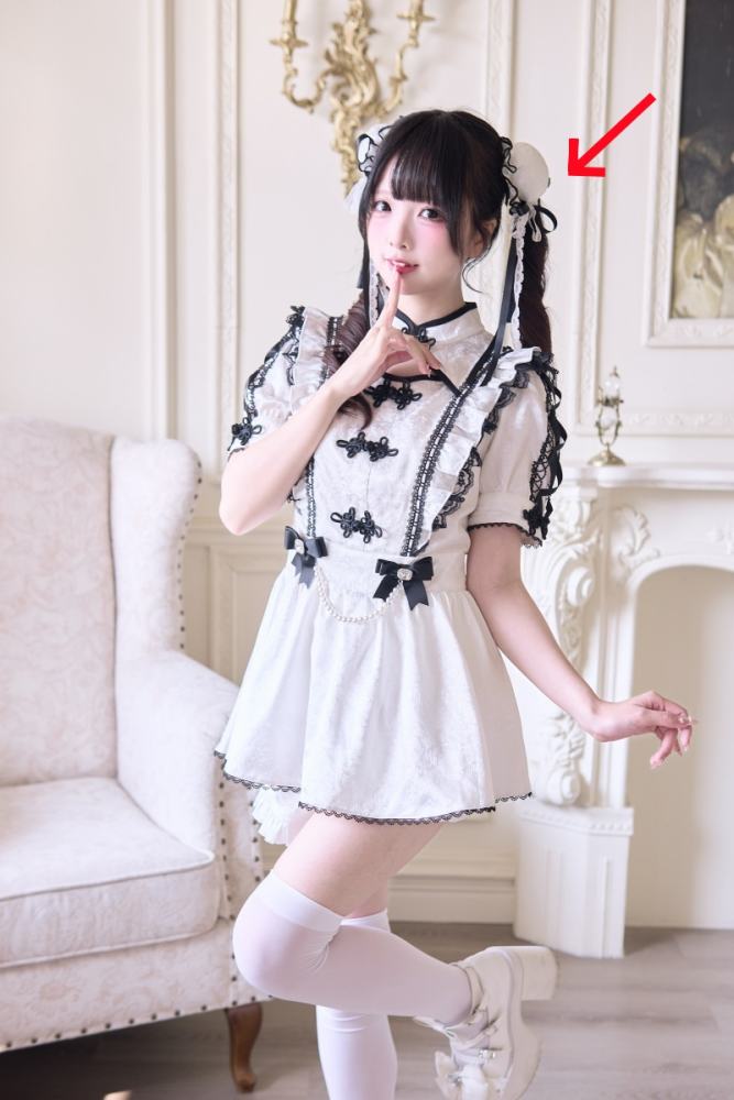 NoGenki Hanfu Style Lacework White Set Jirai Kei Clothing