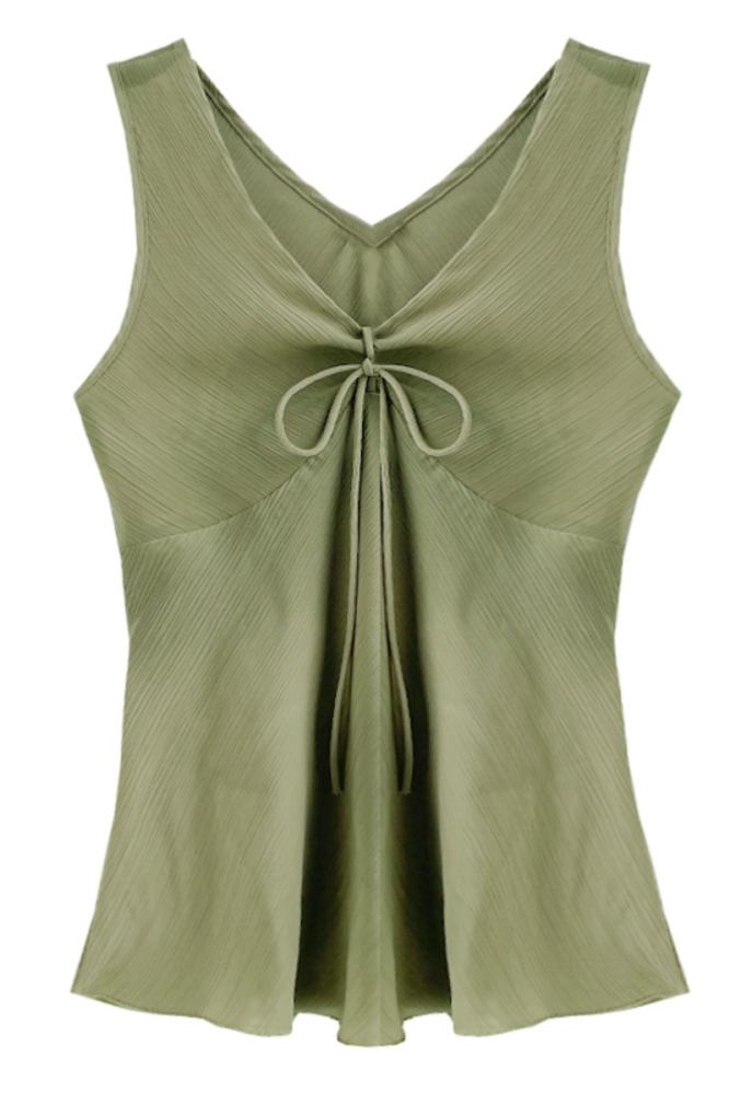 Bamboo Shadow French Vest Green Skirt Mori Kei Clothing