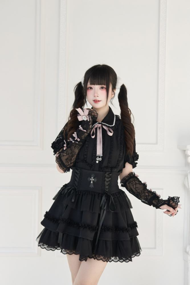 NoGenki The Magazine Sweet Lolita White Sleeves Jirai Kei Accessories