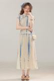 Ink Rain Hanfu Style Halo Dying Dress Mori Kei Outfits