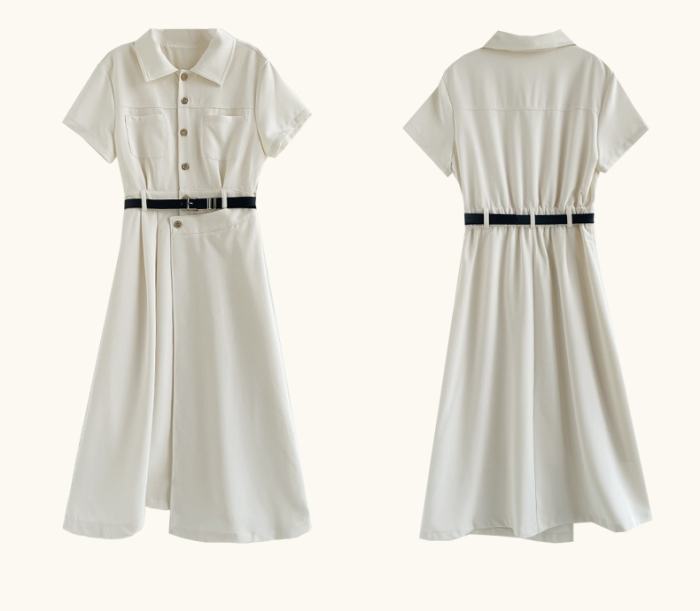 The Sunset French Retro Apricot Dress Mori Kei Clothes