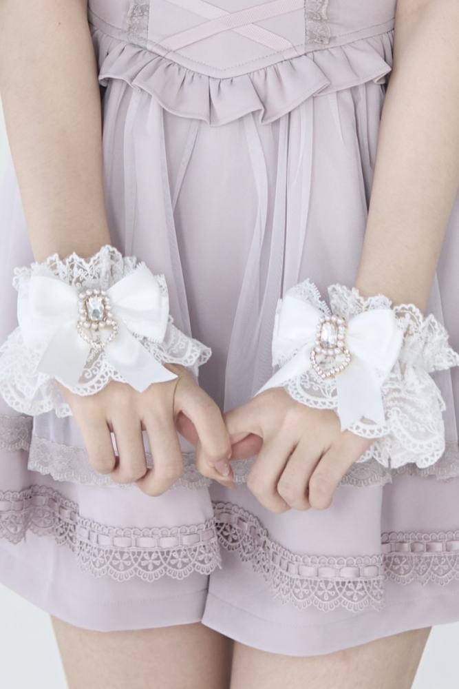 NoGenki Japanese Style Sweet Lolita Wristcuffs Jirai Kei Fashion