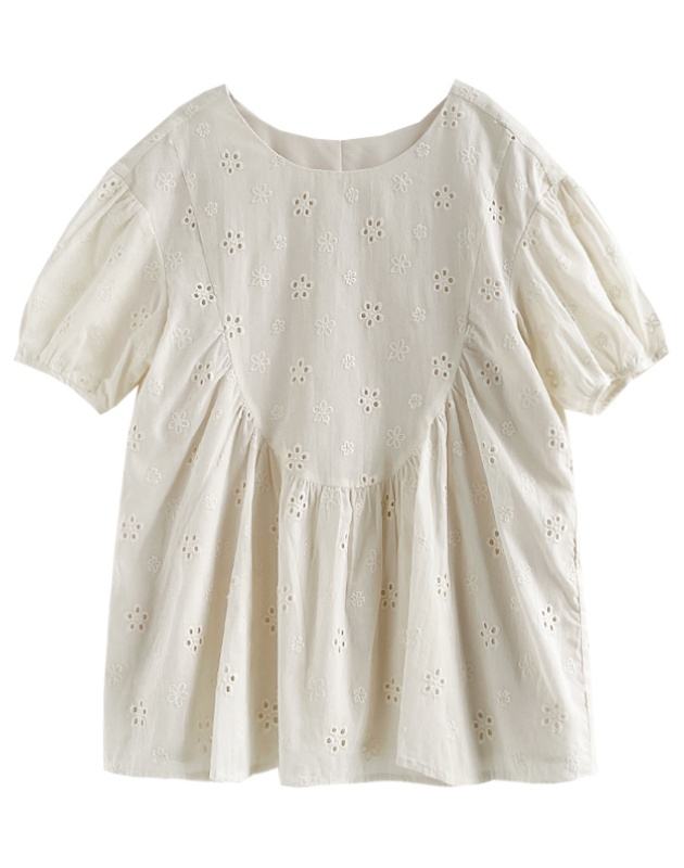 Gentle Twilight Embroidered Top Apricot Pants Mori Kei Outfits