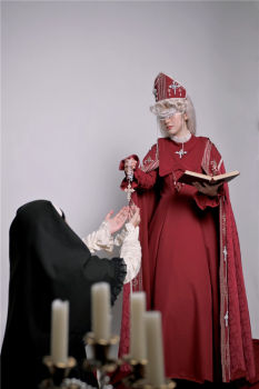 LeMiroir Moonlit Prayer Nun Lolita Dress and Cape
