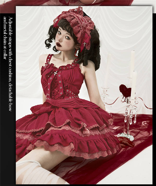 Contract Cross Gothic Lolita Dress and Coat