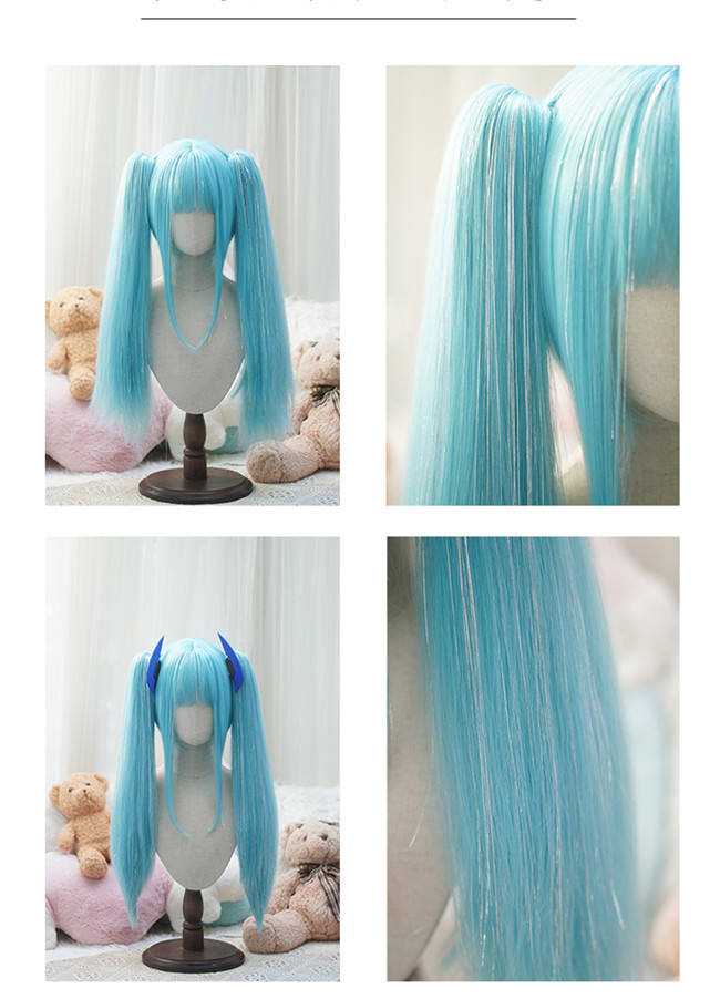 Yuchashui Laser Thread Bobo Short Wigs and Straight Wigs Ponytail